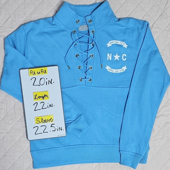 BOXERCRAFT | NORTH CAROLINA CUSTOMIZED LACE FRONT MOCK NECK PULLOVER - N… - Picture 16 of 16